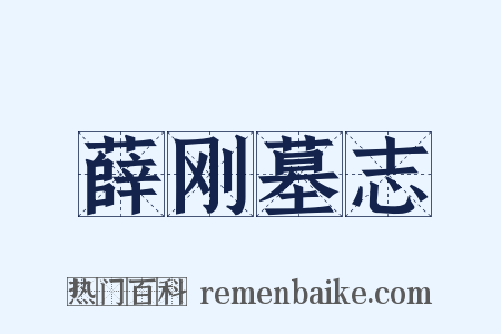 薛刚墓志是什么意思的图片